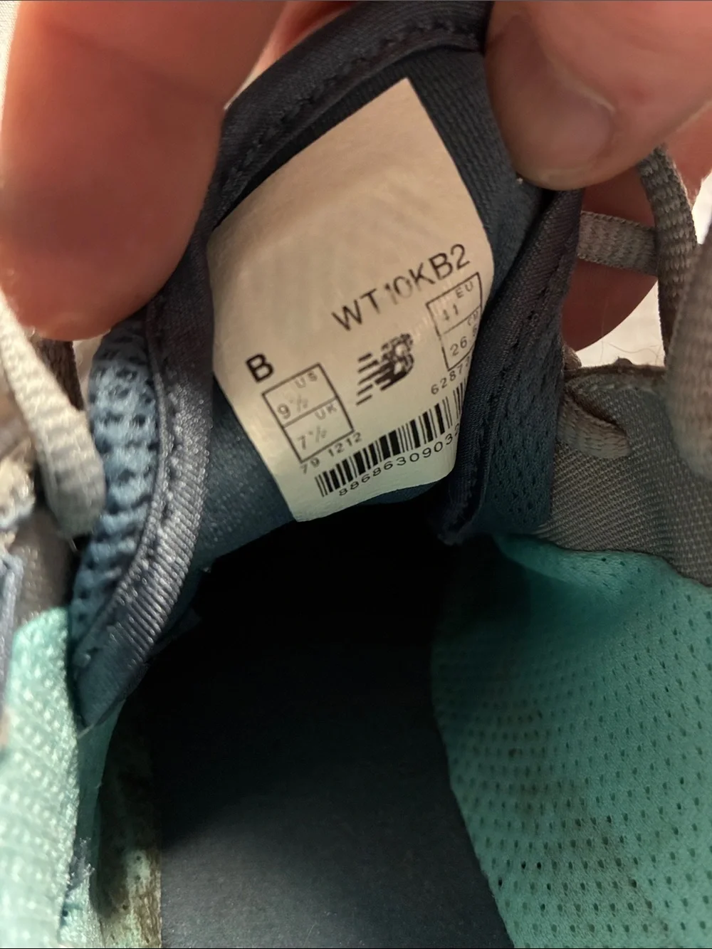 New Balance Women’s Minimus 10V2 Gray/Blue Trail Sneakers Size 9.5
